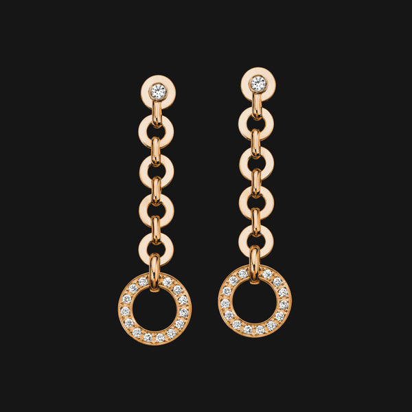 14k Dangling Pendant Earrings